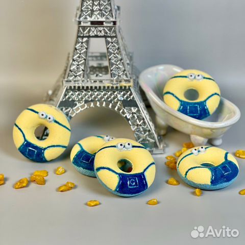 Бомбочки для ванны ручной работы «Миньоны»