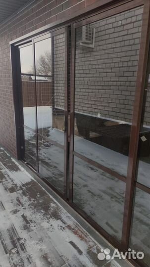 Раздвижные алюминиевые двери