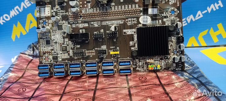 Материнская плата для майнинга на 12 видеокарт