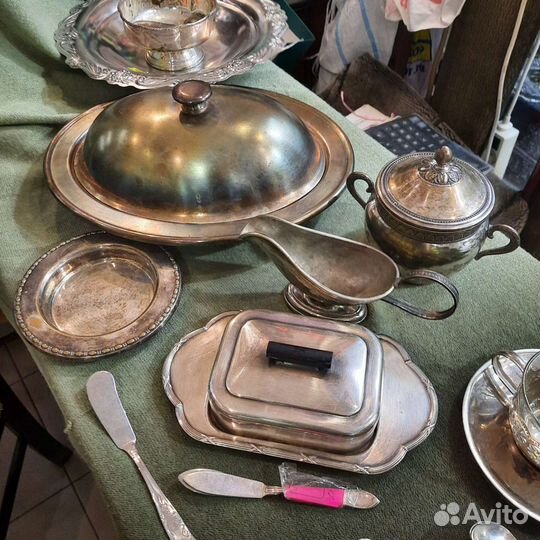 Конфетница.сахарница.мельхиор