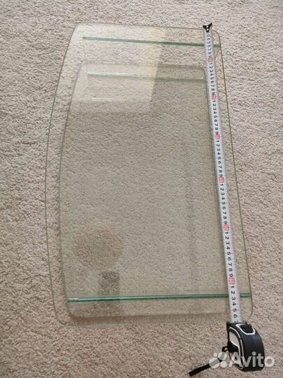 Полка стеклянная под телевизор