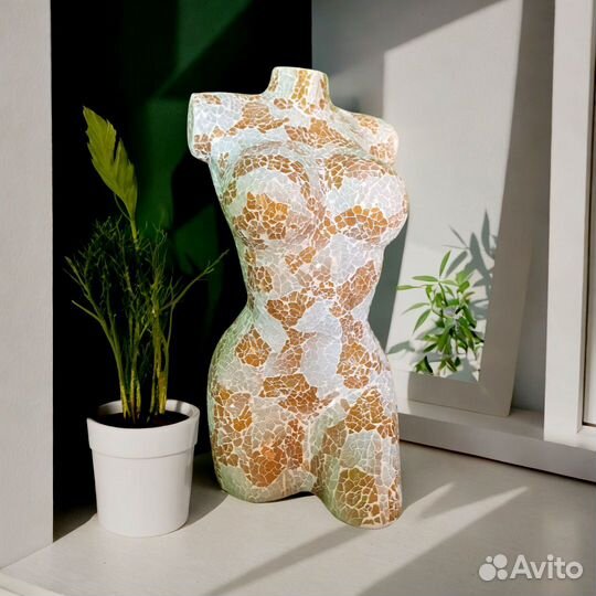 Светильник Статуя Белое Золото