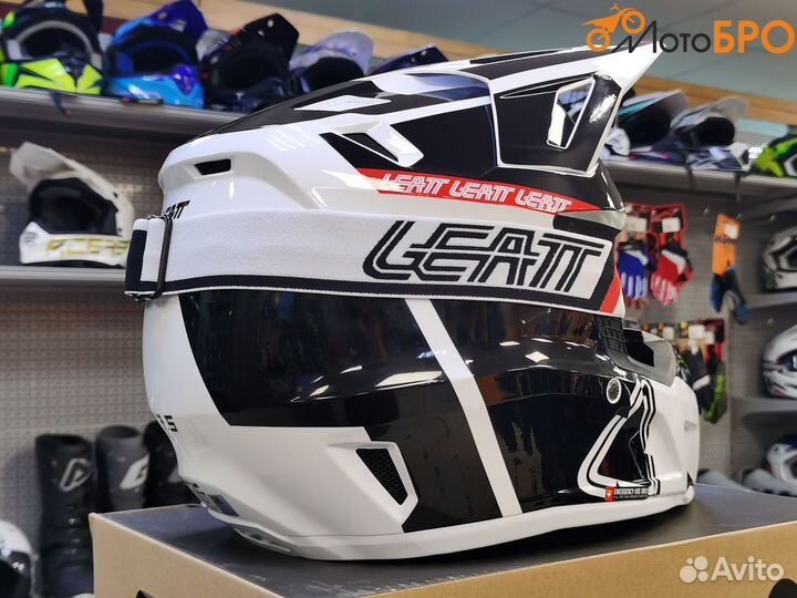 Шлем кроссовый Leatt 7.5 V24 black-white XXL