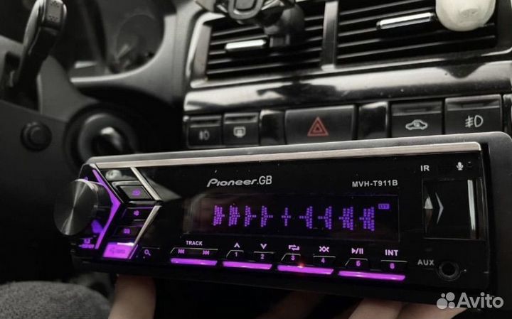 Магнитола pioneer 1din с bluetooth