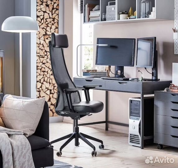 IKEA jarvfjallet, стул / кресло офисное, кожаное