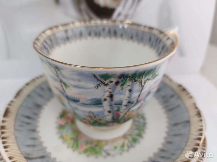 Английская чайная пара. Фарфор. Винтаж