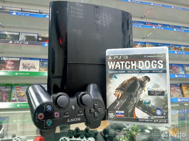 Sony PlayStation 3 SS + Игра Watch Dogs