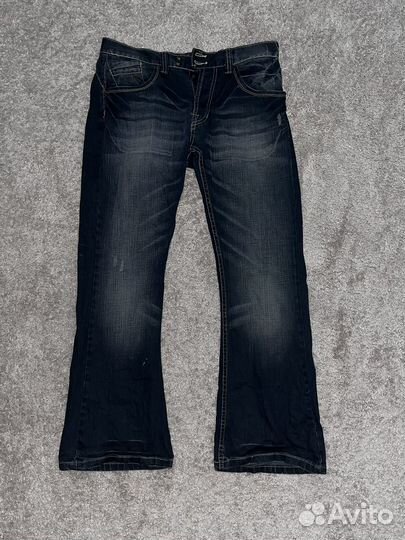 Flared archive distressed true religion type jeans