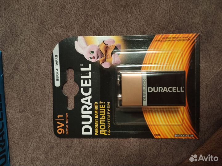 Батарейка крона duracell