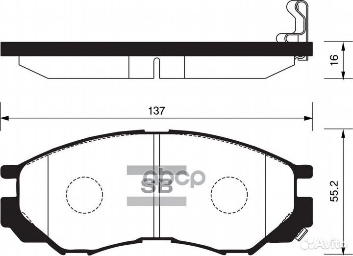 SP2011 колодки дисковые передние Mitsubishi L2