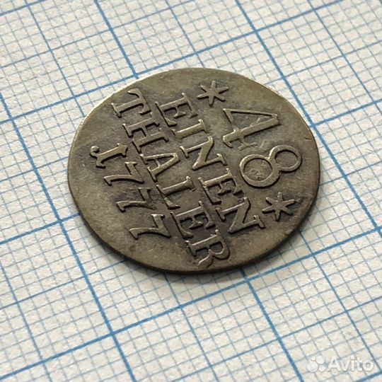 Монета Пруссии 1777 года