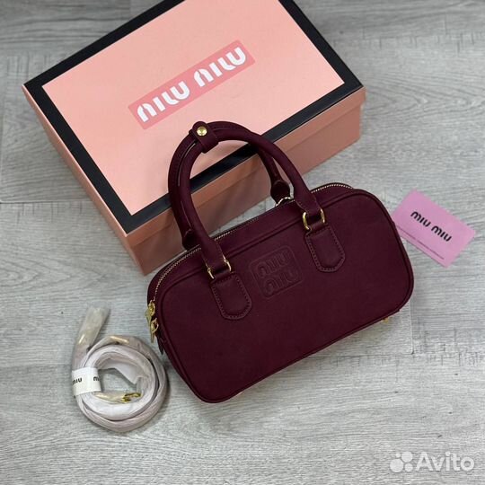 Сумка miu miu замша новая коллекция