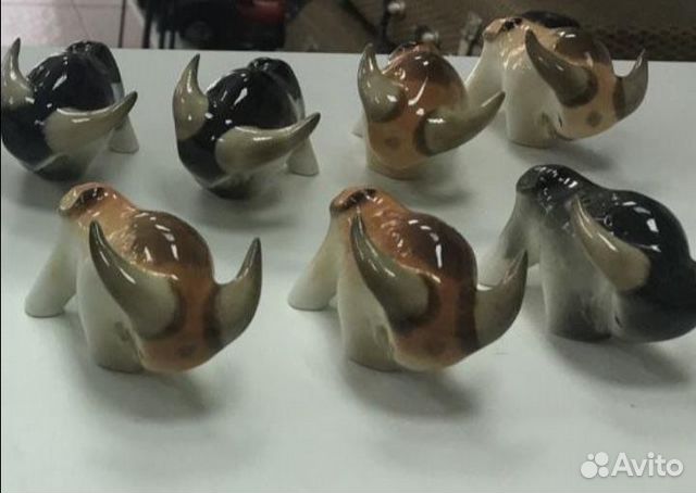 Статуэтка фарфор СССР бычок