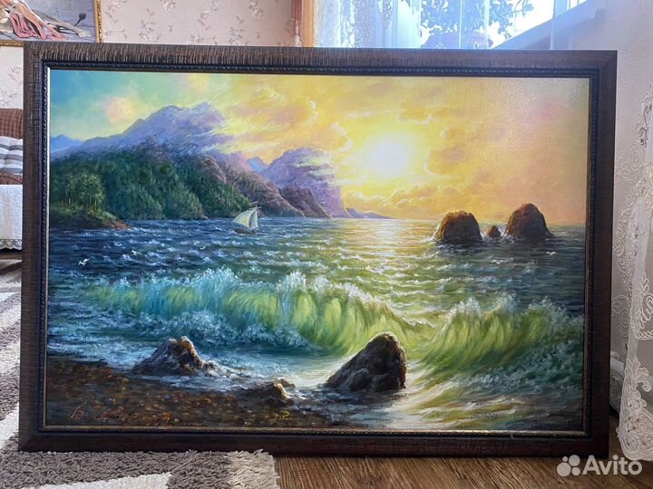 Картина В.Петряшева «Море» 2021, холст, масло