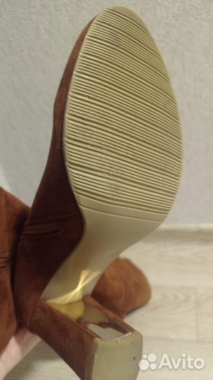 Сапоги осенние замшевые