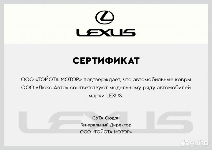 3D Коврики Lexus RX из Экокожи