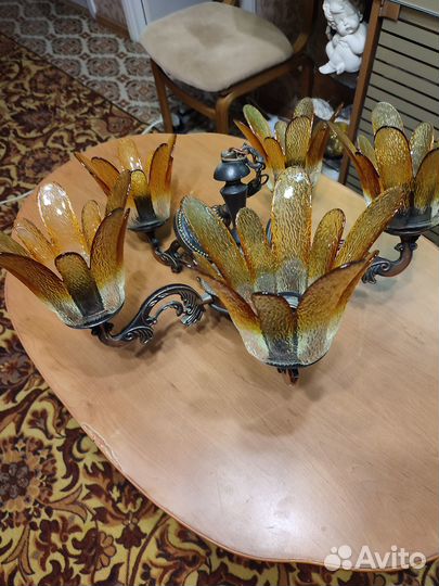 Люстра потолочная СССР винтаж