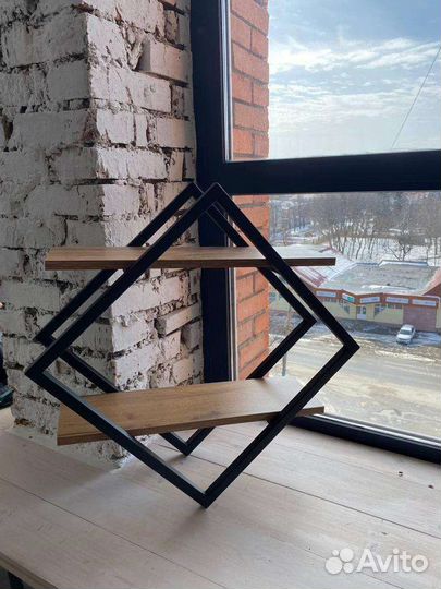 Полка настенная в стиле лофт