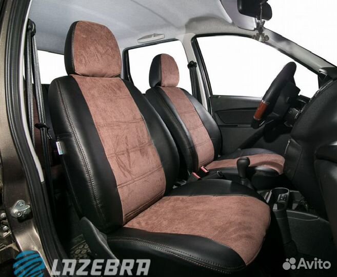 Авточехлы из экокожи для Лада Гранта с 2018