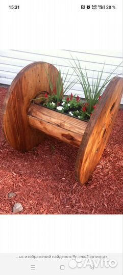 Катушка от кабеля деревянная