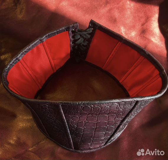 Пояс корсаж из натуральной кожи