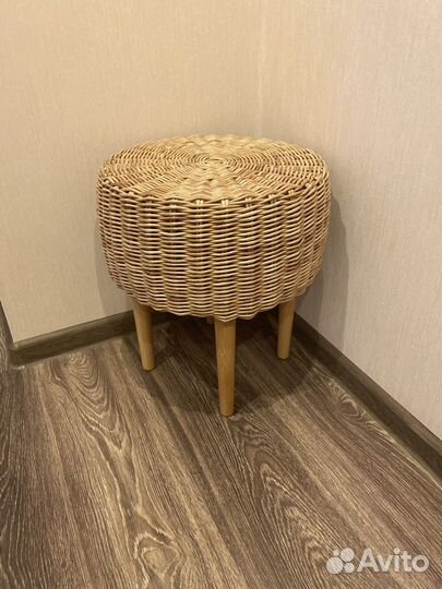 Пуф плетеный