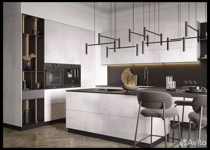 Кухня угловая стильная