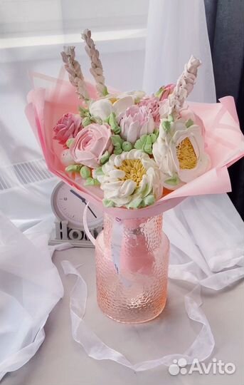 Цветы из зефира