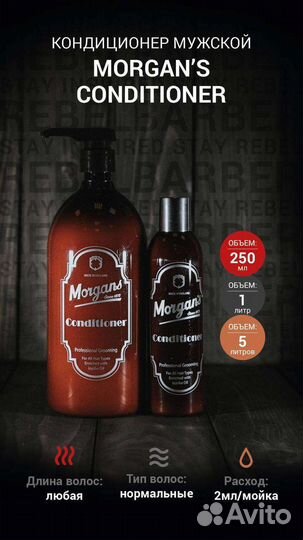 Шампунь мужской Morgan's shampoo