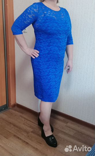 Платье нарядное ажурное 48