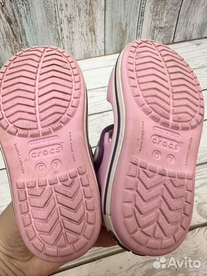 Сандалии crocs c7 для девочки