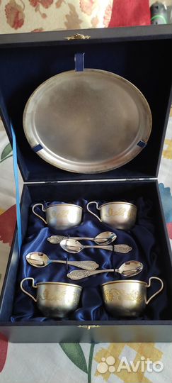 Кофейный набор из мельхиора