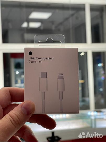 Кабель, Apple USB-C to Lightning Cable (1m), Новый