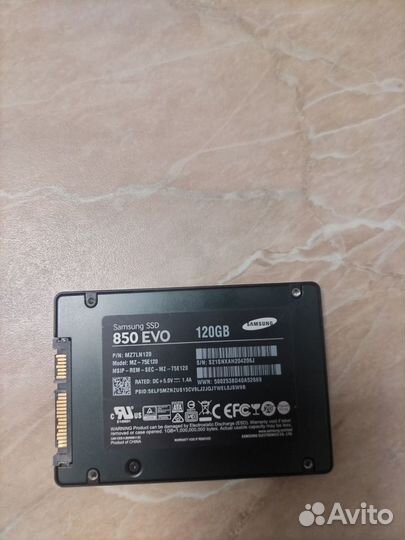 SSD Samsung 850 EVO, 120 Gb