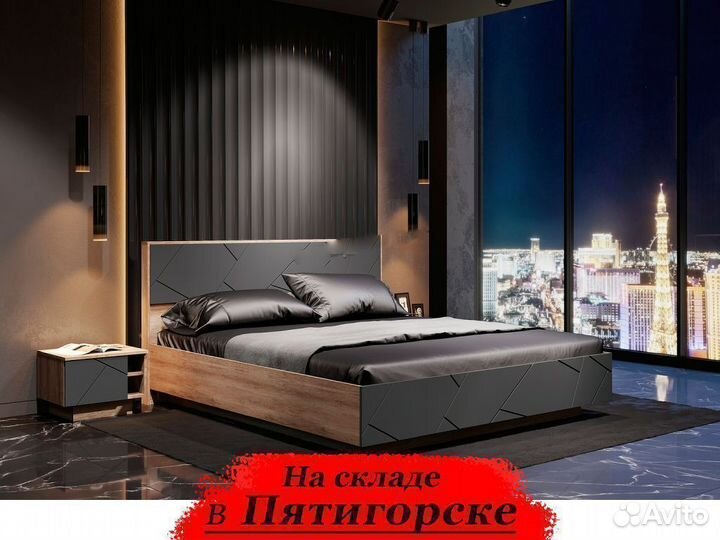 Кровать двуспальная 160х200 с ортопедом