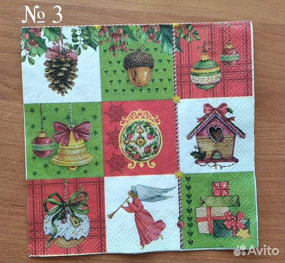 Салфетки новогодние для декупажа