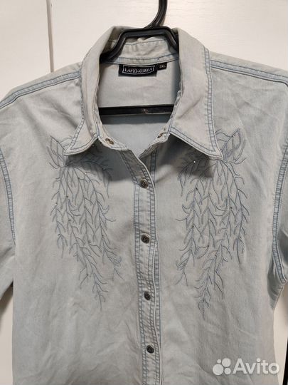 Рубашка джинсовая