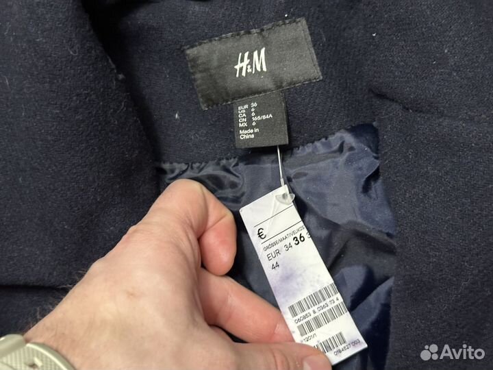 Шерстяное пальто H&M Оригинал