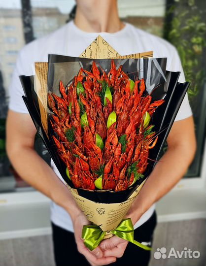 Букеты из раков/вкусный мужской букет/раки/подарок