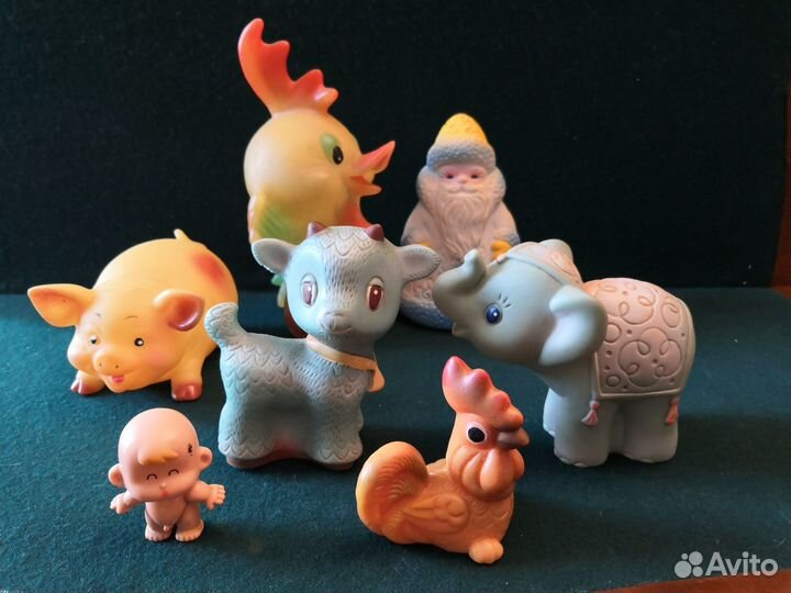 Резиновые игрушки пищалки винтаж