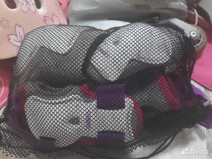 Детские ролики и защита и шлем