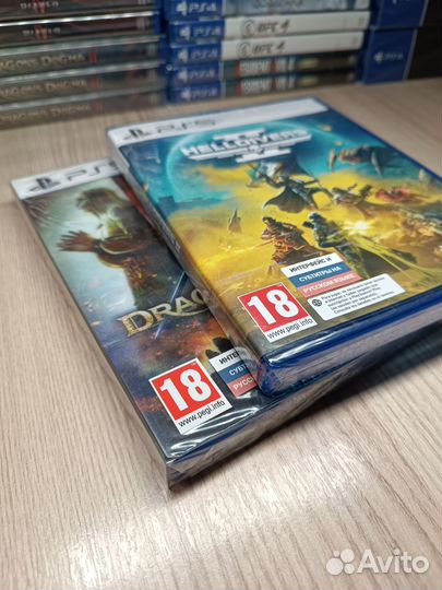 Новая Dragons dogma 2 и helldivers 2 диск