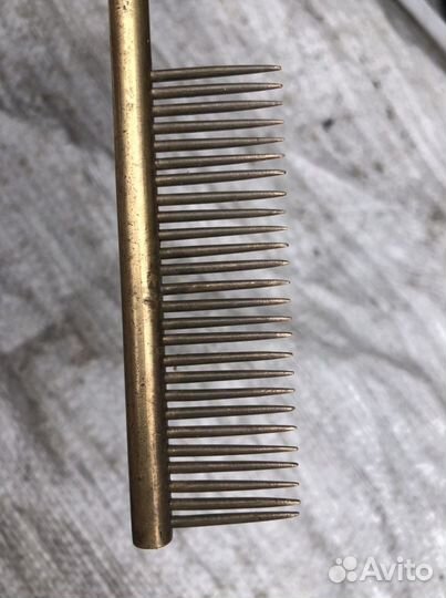 Расческа винтаж СССР бронза