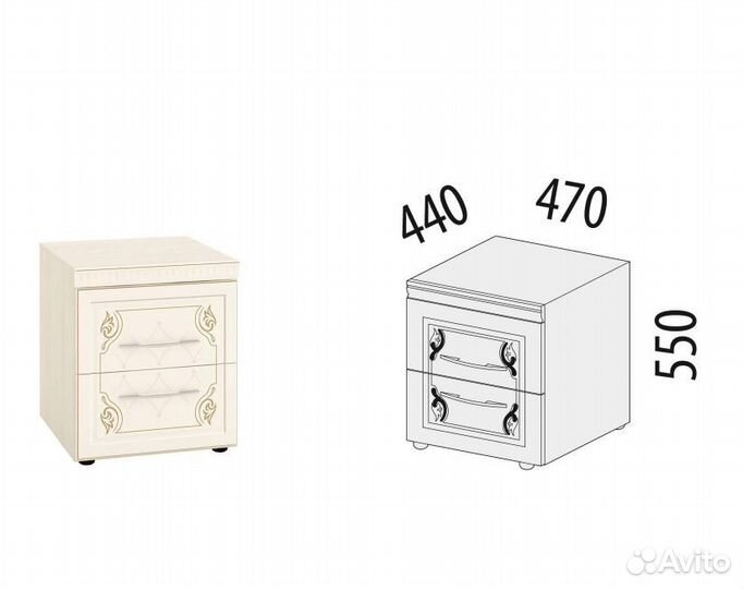 Тумба прикроватная Версаль 99.07