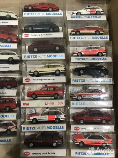 Модели авто Audi Opel Porsche Rietze Herpa 1:87 H0