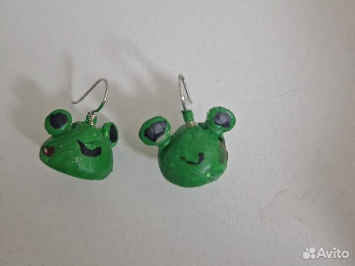 Серёжки из глины