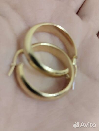Золотые серьги 750 проба
