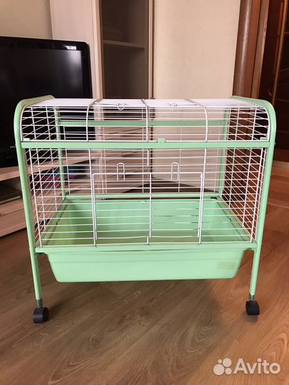 Клетка на колесах для кролика, свинки