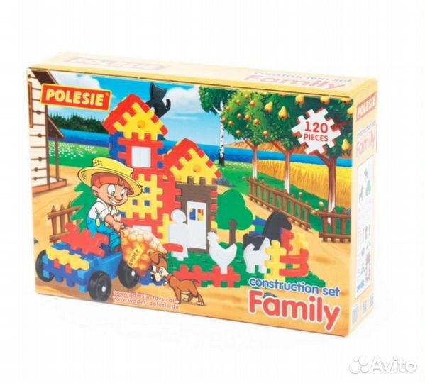 Конструктор Семья 120 деталей новый