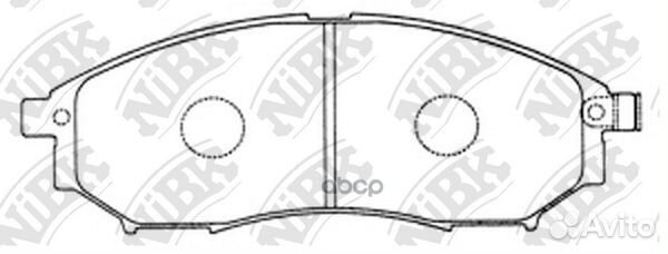 Колодки тормозные дисковые PN2444 NiBK